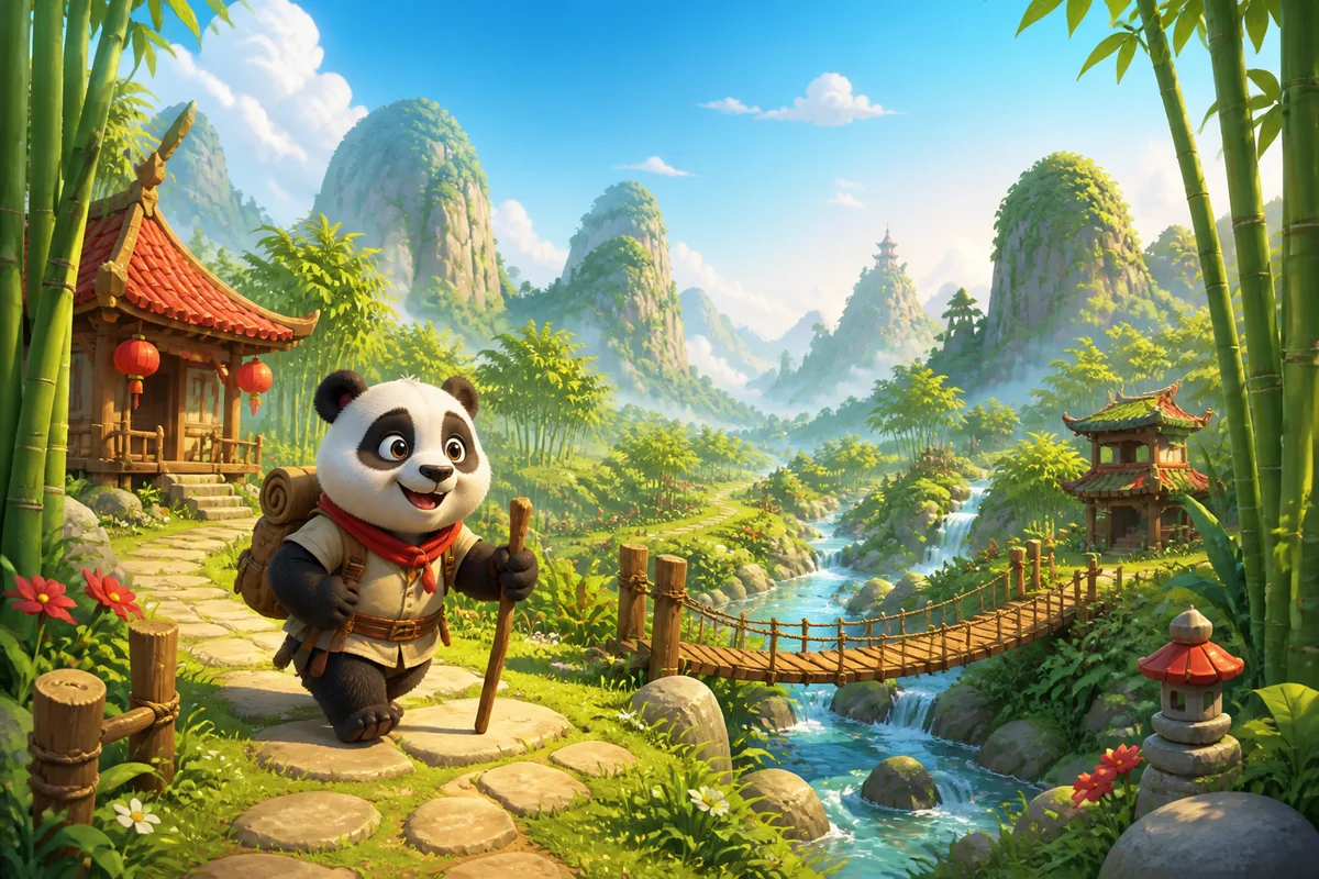 Panda Adventure 2026 - A Colorful Browser Journey
