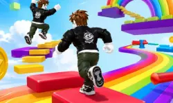 Obby Rainbow Parkour Two Player