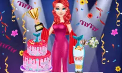 Mermaid Cake Cooking Design