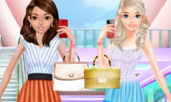 Fashion Girls Shopping For Summer