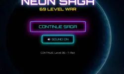 Neon Saga Tic Tac Toe: 69 Level War
