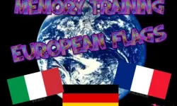MEMORY TRAINING. EUROPEAN FLAGS