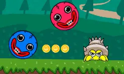 Blue and Red Ball