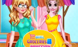 Girl Groceries Shopping
