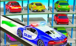 Police Multi Level Car Parking Games