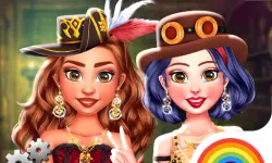 Princess Girls Steampunk Rivalry