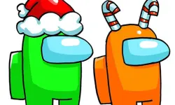 Among Us Christmas Coloring