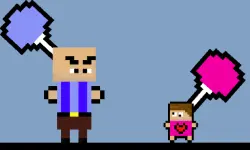 Angry Dad Cute Baby