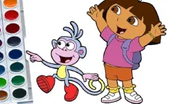Dora The Explorer Coloring Book