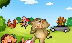 Kids match memories game