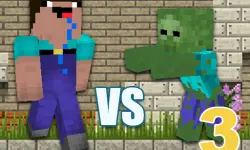 Minecraft Noob vs Zombies 3