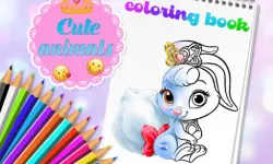 Cute Animals Coloring Book