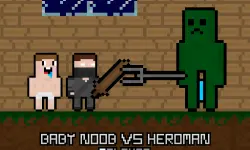 Baby Noob vs Heroman 2 Player