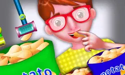 Potato Chips Food Factory Game
