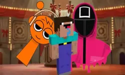 Nextbots on Minecraft Squid Game Sprunki