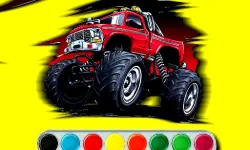 Monster Jeep Coloring