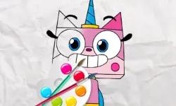 Unicorn Kitty Coloring Book