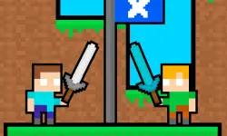 Friends Battle Swords Drawn