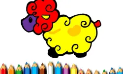 Baby Sheep Coloring Book