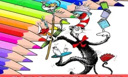 Coloring Book for Cat In The Hat