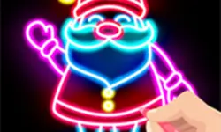 Draw Glow Christmas - Draw & Color