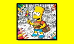 BTS Simpsons Coloring Book