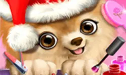 Christmas Salon - Santa Claus And Pets Makeover