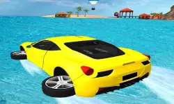 Water Surfing Car Stunts Game 3D