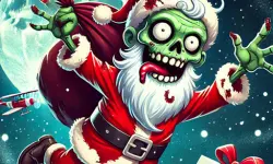 Flappy Zombie Santa Christmas Game