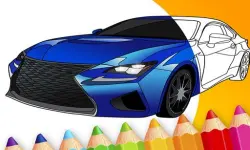 draw Car - Japanese Luxury Cars Coloring Book