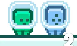 Green and Blue Cuteman 2