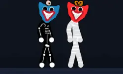 Stickman Huggy Spooky Holiday