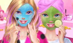 Best Friends Sleepover Party - Makeover Game