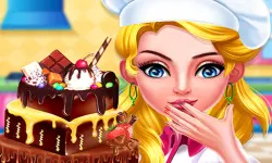 Chocolate cake cooking party