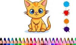 image Cute Cat Coloring Book
