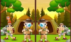 Spot 5 Differences Camping