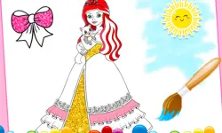 Princess Coloring Glitter