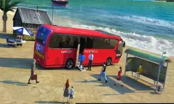 Floating Water Surface Bus Racing Game