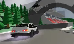 Low poly car racing