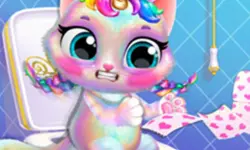 Twinkle My Unicorn Cat Princess Caring