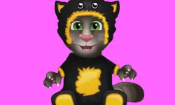 Talking Tom Bathing