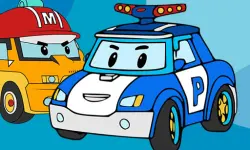 Robocar Poli Coloring Book