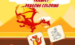 Friendly Dragons Coloring