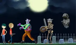 Creepy Clowns in the Graveyard