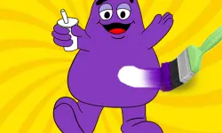 Grimace Shake Coloring Book