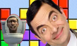 Mr Bean & Skibidi Tetris