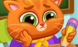 Lovely Virtual Cat At School