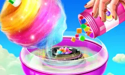 Cotton candy cooking