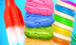 Rainbow Ice Cream And Popsicles - Icy Dessert Make