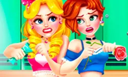 image School Girls Battle Beauty Salon